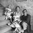 Bette Davis with her husband, Gary Merrill, and their children, B.D., Margot, & Michael ca. 1954 ...