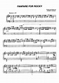 Bill Conti FANFARE FOR ROCKY Piano Sheet music | Easy Sheet Music