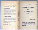 Social Choice and Individual Values Kenneth Arrow First Edition Signed