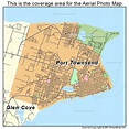 Aerial Photography Map of Port Townsend, WA Washington