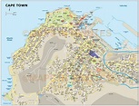 Cape Town city map in Illustrator and PDF digital vector maps