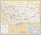 Map of the State of Montana, USA - Nations Online Project