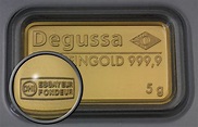 Degussa Goldhandel Informationen und Produkte | ESG Goldbarren.de