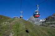 Bergbahnen im Sommer in Tirol Pitztal - Rifflsee