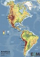 El mapa físico de América - Mapas de El Orden Mundial - EOM