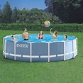 Intex 16' x 48" Prism Frame Above Ground Swimming Pool with Filter Pump ...