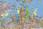 Stadtplan von Sydney | Detaillierte gedruckte Karten von Sydney ...