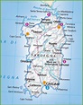 Large map of Sardinia - Ontheworldmap.com