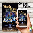 Convite Digital Disney 50 Anos. | Elo7 Produtos Especiais