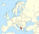 Grande mapa de ubicación de Albania | Albania | Europa | Mapas del Mundo