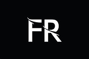 FR Monogram Logo Design By Vectorseller | TheHungryJPEG