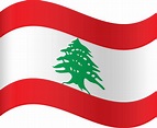 Vector Country Flag of Lebanon - Waving | Vector Countries Flags of the ...