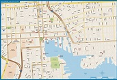Baltimore Downtown Map | Digital Vector | Creative Force