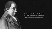 Johann Gottlieb Fichte: Reden an die deutsche Nation. 2. Rede. (Hörbuch ...