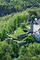 Luftbild Lichtenberg - Ruine von Burg Lichtenberg in Lichtenberg im ...