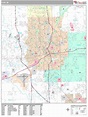 Flint Michigan Wall Map (Premium Style) by MarketMAPS - MapSales