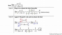 L'Hopital's Rule (How To w/ Step-by-Step Examples!)