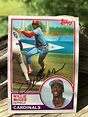 1983 Willie Mcgee Signed Rookie TOPPS Baseball Card 49 - Etsy