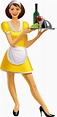 Waitress PNG transparent image download, size: 499x1024px