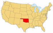 Oklahoma Map - Guide of the World