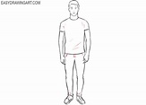 How to Draw a Guy | Easy Drawing Art | Guy drawing, Drawings, Easy ...