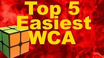 Top 5 Easiest Official WCA Cubes - YouTube