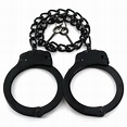 Professional Grade Handcuffs & Leg Cuffs - Stainless Steel - Black