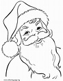 Christmas - Happy Santa Claus coloring page