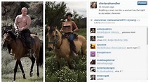 Chelsea Handler goes topless on horseback - NY Daily News