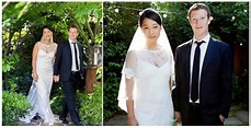 mark zuckerberg gets married bride in claire pettibone | OneWed.com