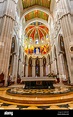 Interior of Almudena Cathedral, Madrid, Spain, South West Europe Stock ...