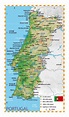 Mappa Portogallo: Mappa fuori linea e mappa dettagliata Portogallo