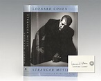 Stranger Music Selected Poems and Songs Leonard Cohen First Edition Signed