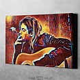 Kurt Cobain Canvas Art Kurt Cobain Painting Artwork - Etsy UK