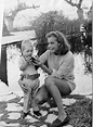 Actress Veronica Lake with her daughter Elaine Detlie in Hollywood ...