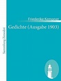 Gedichte (Ausgabe 1903) by Friederike Kempner (German) Paperback Book ...