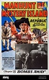 MANHUNT OF MYSTERY ISLAND, US poster, top and bottom from left: Richard ...