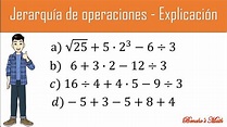 Jerarquía de operaciones. Explicación y ejercicios básicos - YouTube