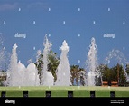 Jumping Water Fountain Stock Photo - Alamy