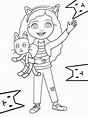 Gabby from Gabby's Dollhouse Coloring Page - Free Printable Coloring ...