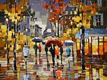Umbrellas Series by Aleksandra Savina, Acrylic on Canvas, Painting ...