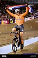 Netherland's Jeffrey Hoogland celebrates after winning the Men's Sprint ...