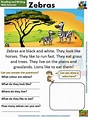 Wild Animals Animals Reading Comprehension Worksheets Kindergarten and ...