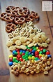 Easy Sweet and Salty Snack Mix with M&M's | Life Tastes Good
