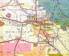 Maricopa County Map - Arizona - Arizona Hotels - Motels - Vacation ...