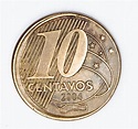 Numismática, Brasil. Moeda de 10 Centavos 2004. Lindo B
