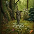 Leonora carrington wide view panorama of a forest guardian looking out ...