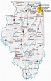 Map of Illinois - Cities and Roads - GIS Geography