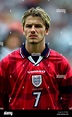 DAVID BECKHAM ENGLAND & MANCHESTER UNITED FC 05 June 1999 Stock Photo ...