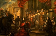 Conversión del duque Guillermo de Aquitania (1673) Vicente Berdusán